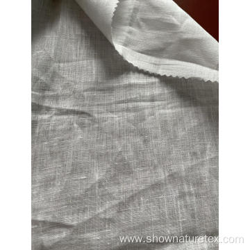 100% linen fabric solid p/d for garment